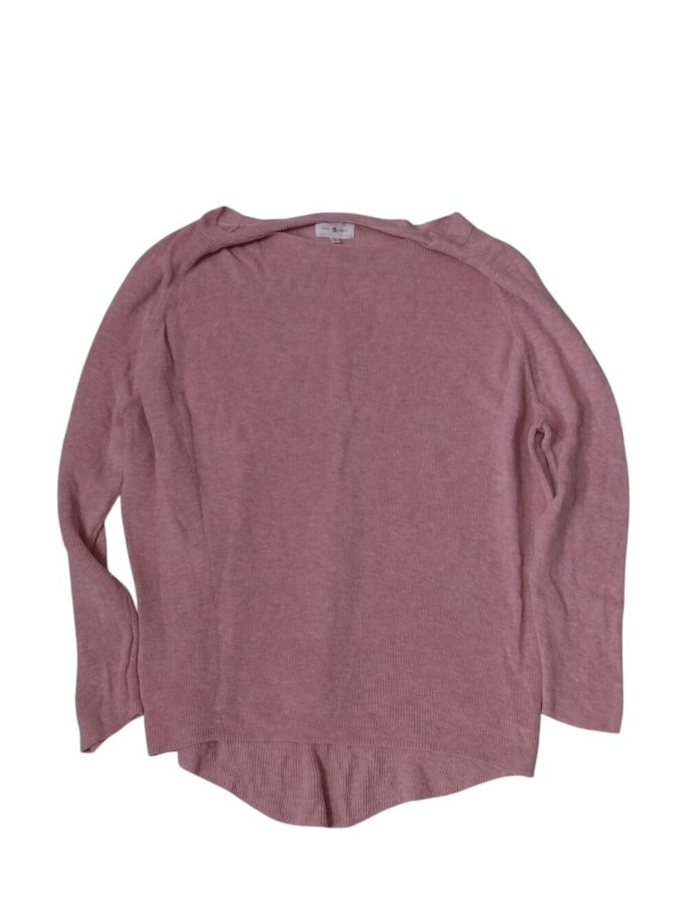 Lou & Grey Size Small Lightweight Sweater Boat Neck 70278 Light Pink Casual
